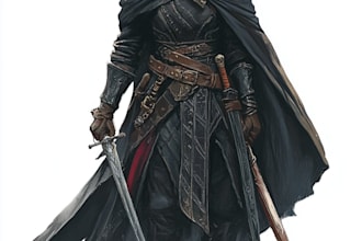 paint your dark fantasy  character illustration