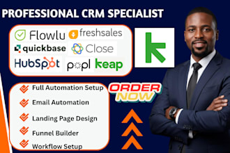 do flowlu quickbase hubspot keap automation freshsales popl close io integration