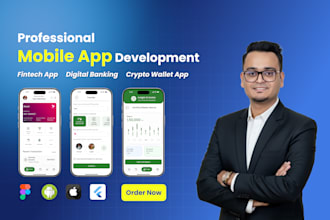 design and develop secure fintech app for banking and wallet