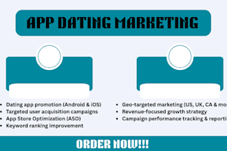 do dating app development, mobile app marketing and optimization