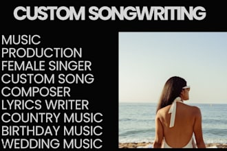 country songwriting lyrics country song female singer full music production