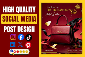 create premium social media post designs for brands and businesses