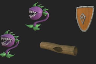 professionally model, texture and optimize your game assets
