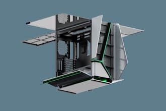 design 3d printable custom nas pc cases,mini nas enclosure,build computer pc,stl