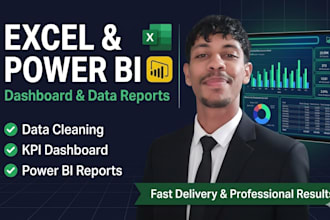 data analyst by excel power bi for any domaine