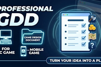 create a  game design document for your game
