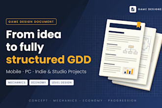 create a  game design document for your game