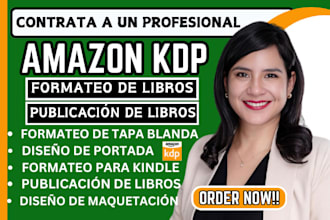 formatearé tu libro para amazon KDP y publicación profesional