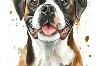 design custom pet portrait