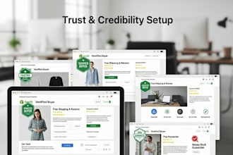 shopify trust and credibility setup to increase sales and customer confidence