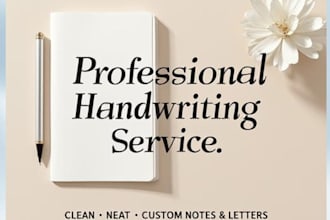 write your text in neat and aesthetic handwriting