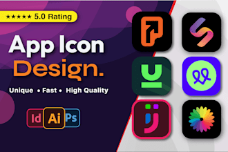 design a custom app icon for ios and android app store