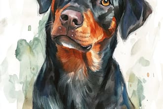 do amazing digital pet portrait painting