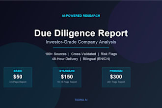 write a due diligence report with company background, market and risk analysis