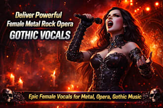 deliver powerful female metal rock opera gothic vocals