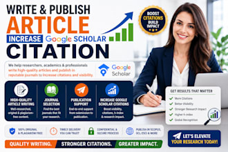 write and publish article increase google scholar citation