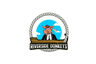 design mascot super riverside donkeys logo