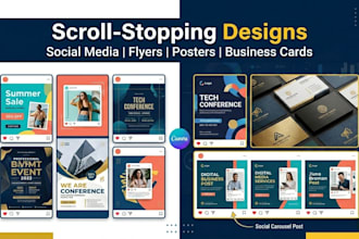design professional canva and business card designs