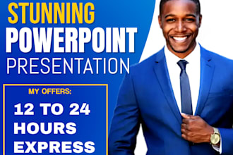 create a stunning and mordern powerpoint presentation design