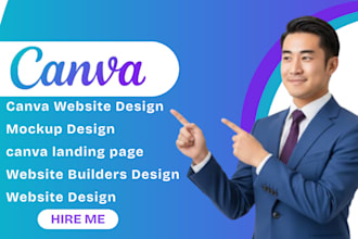 do canva website design canva landing page canva mockup design