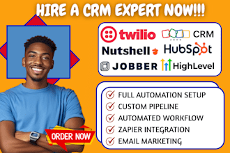 zoho hubspot gohighlevel automation nutshell twilio jobber zapier integration