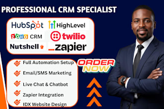 do zoho hubspot gohighlevel automation nutshell twilio jobber zapier integration