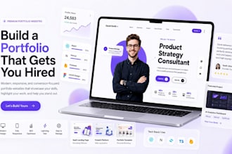build a professional portfolio website for you