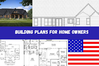 design permits ready residential house plan in autocad