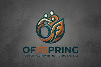 design a unique and playful offspring logo for your brand
