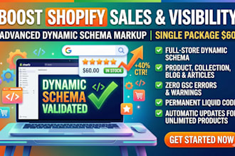 setup dynamic shopify schema markup for rich snippets