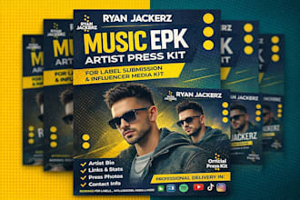 design music epk artist press kit for label submission and influencer media kit