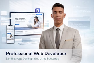 build a modern responsive landing page