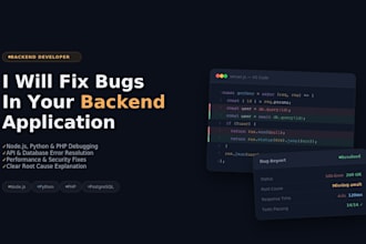 fix bugs in your nodejs or golang backend