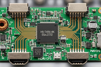 develop hdmi video transmission pcb hardware with high speed signal design