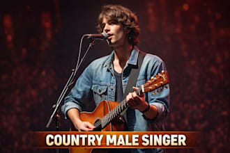 be male country pop vocal harmony singer, song covers singing and guitar playing