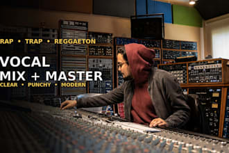 mix and master your rap, trap or reggaeton vocals