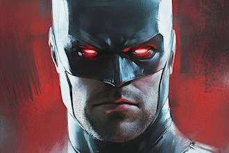 turn your portrait into hero comic book style illustration