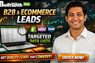 deliver builtwith pro targeted b2b and ecommerce lead lists