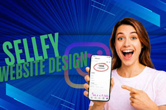 set up a professional sellfy website design website redesign
