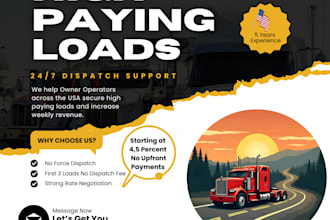 be your reliable truck dispatcher
