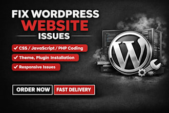 fix wordpress website errors, bugs, and woocommerce issues professionally