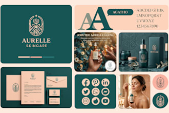 do business logo design, branding kit package and brand identity