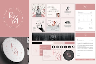design business logo, brand identity and branding kit
