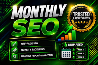 provide monthly mix backlinks for daily SEO growth