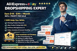 do amazon to ebay dropshipping, ebay lister, aliexpress to ebay listing, ebay va