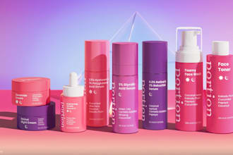 do unique skin care, cosmetic and juice label design