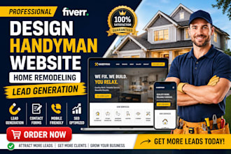 design handyman website home remodeling lead generation