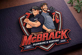 design a professional plumbing logo for plumbers