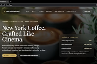build a modern responsive website