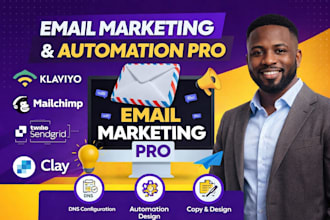 do cold email campaign setup with klaviyo and mailchimp email automation